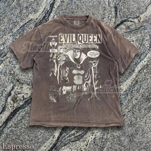 The Evil Queen Vintage 90s Graphic Style Comfort Colors® Tshirt, Curse of the Poisoned Apple D1sney Villain Retro Goth Streetwear Gift image 5