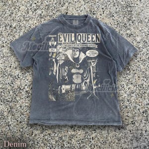 The Evil Queen Vintage 90s Graphic Style Comfort Colors® Tshirt, Curse of the Poisoned Apple D1sney Villain Retro Goth Streetwear Gift image 2