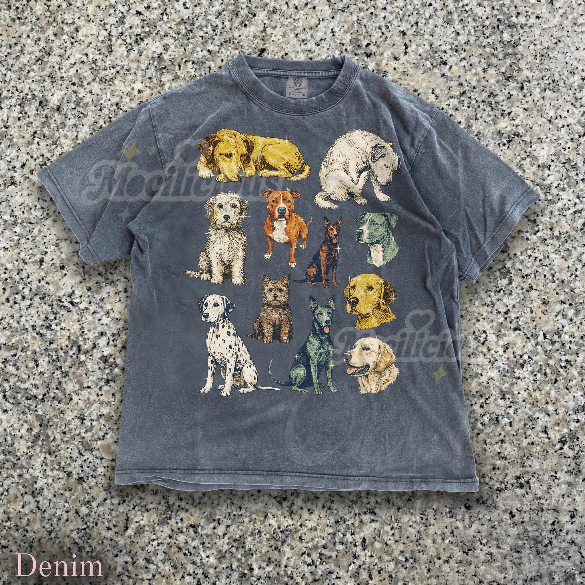 Vintage Dogs 90s Graphic Style Comfort Colors® Tshirt, Animal Lover ...