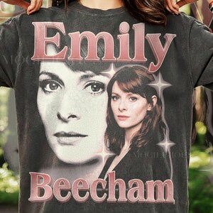 Emily Beecham Vintage Actress Portrait Graphic Comfort Colors® Tshirt, Red Hair Celebrity Fan Gift Tee