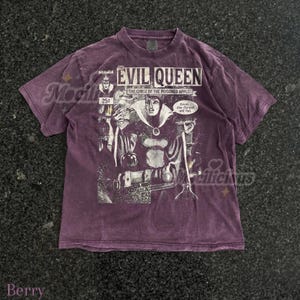 The Evil Queen Vintage 90s Graphic Style Comfort Colors® Tshirt, Curse of the Poisoned Apple D1sney Villain Retro Goth Streetwear Gift image 6