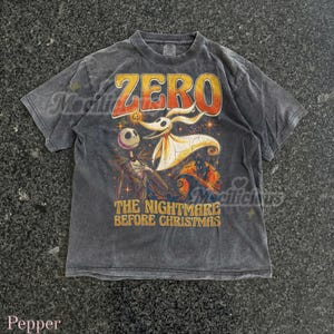 Vintage Zero Ghost Dog 90s Graphic Comfort Colors® Tshirt, The Nightmare Before Christmas Retro Jack Skellington, Spooky D1sney Gift image 4