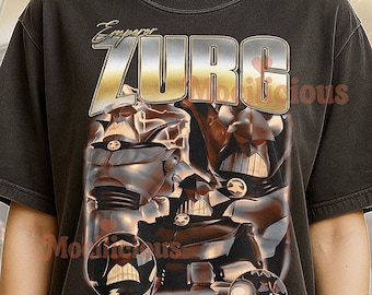 Camiseta Zurg, camiseta pirata retro de los 90 con el Emperador Maligno, camiseta gráfica de villano de juguete, camiseta estética de fan del enemigo espacial