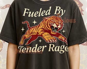 Tender Rage Tiger Bootleg Shirt, Vintage Retro Wild Energy Tee, 90s Throwback, Tender Rage Tiger Sweater