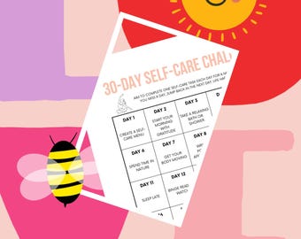 30 Day Self Care Chart. Download. Print.