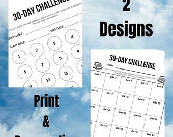 Blank 30 Day Budgeting Chart. Download. Print. Personalise. 2 Designs.