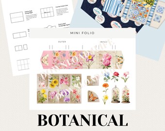 BOTANICAL MINI FOLIO. Plus Bonus template!