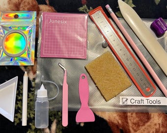 Umfassendes komplettes Bastel-Werkzeug-Set + Gratis Würfel, Bögen & Aufbewahrung!