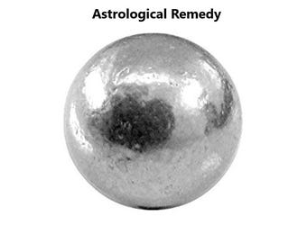Pure Silver Astrological Remedy Ball: Lal Kitab, Rahu Balancing