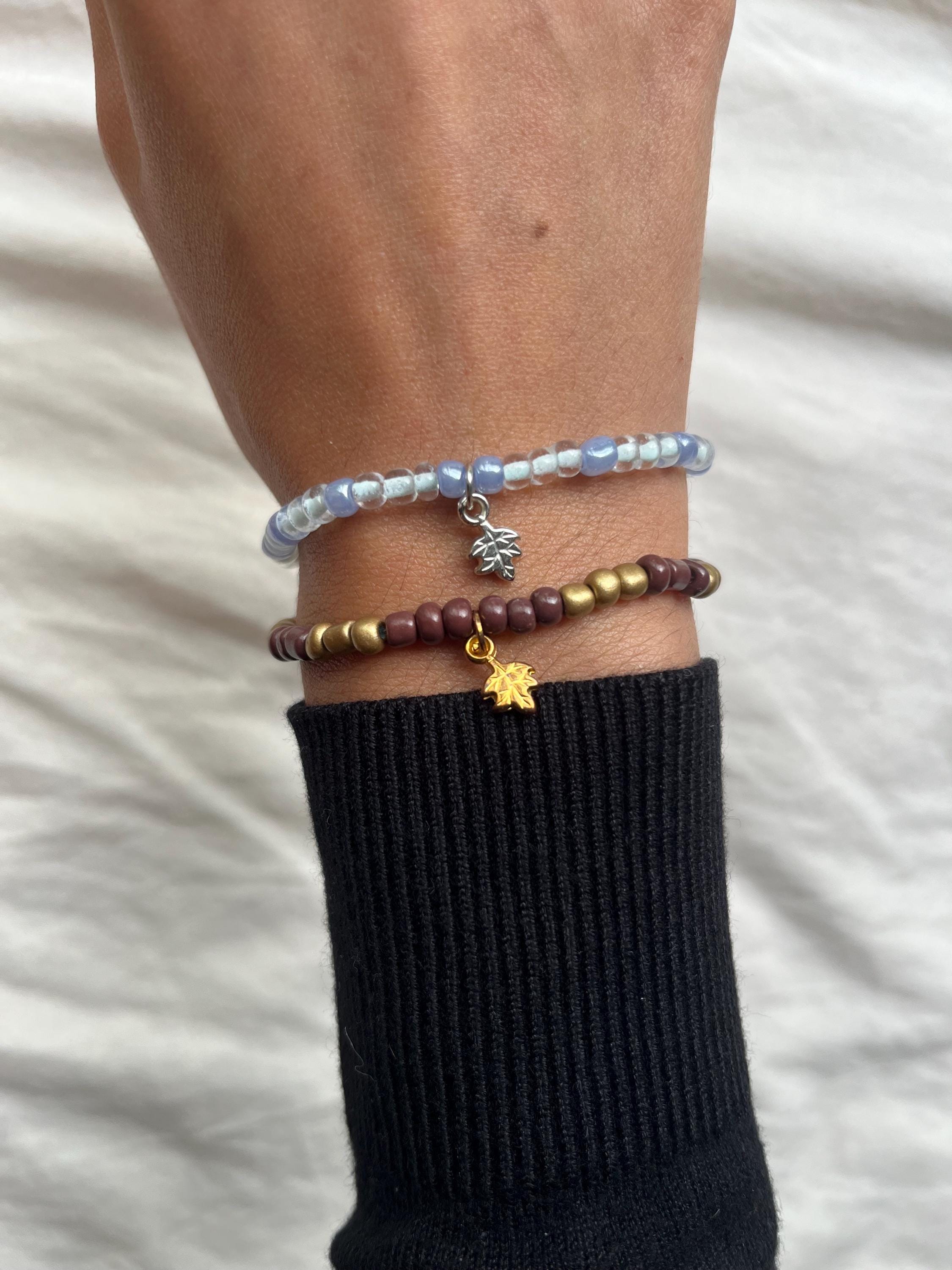 Bracelet Feuille D'érable, Cadeau Feuille D'érable, Bijoux Feuille