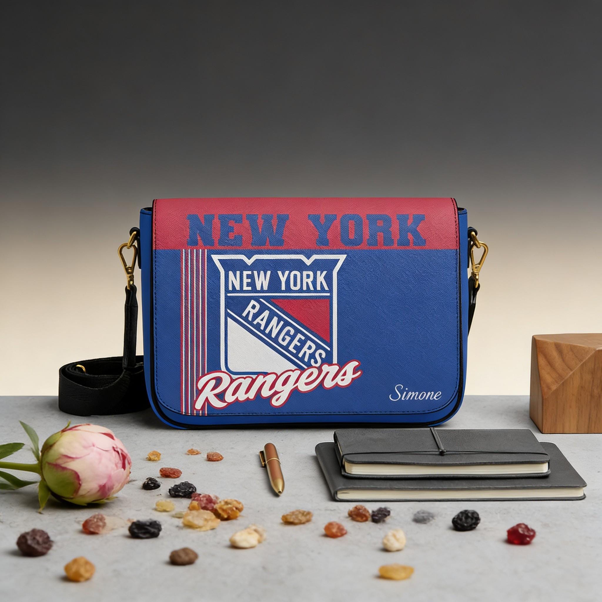 New York Rangers Messenger Bag, NHL Crossbody Bag, Rangers Fan 