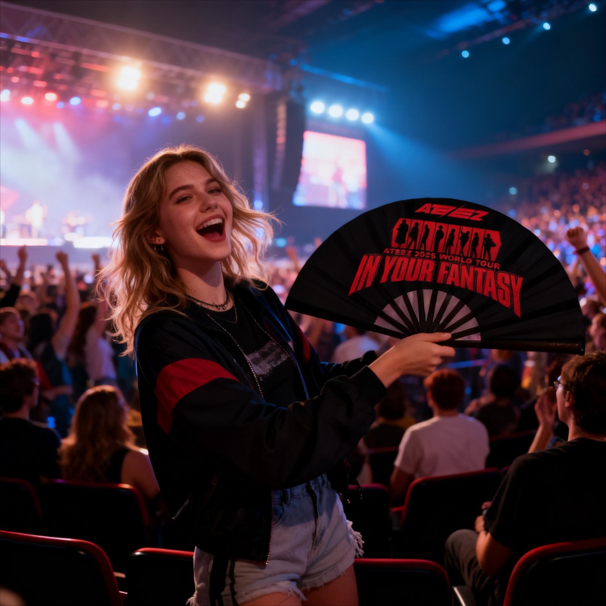 Ateez Folding Fan - Etsy