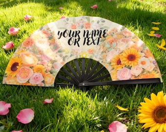 Custom Name Clack Fan, Personalized Text Fan with Your Name or Message, Ideal for Gifts, Wedding or Gift, Perfect for Party