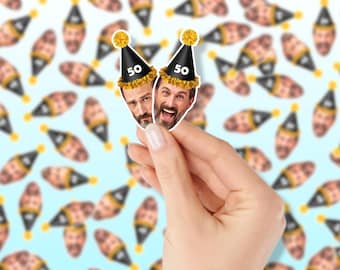 Personalized Face Confetti – 30th, 40th, 50th, 60th Birthday Party
