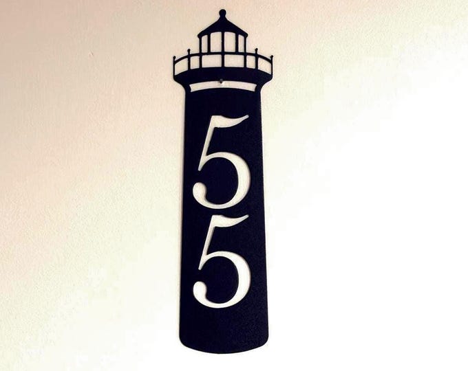Featured listing image: house number light house, personalized