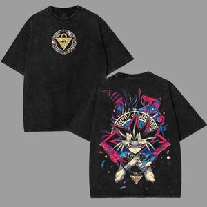 Mister Tee Yu-Gi-Oh! Dark Magician Oversize T-Shirt – Schwarz, Bequem, Für Fans