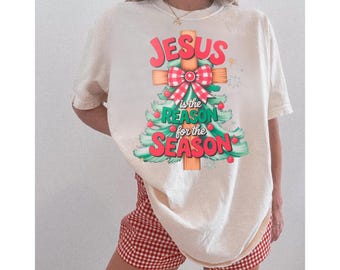Christian Christmas PNG, Jesus Is the Reason, Holiday Sublimation (Digital Download)