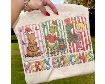 Merry Grinchmas PNG | Funny Christmas Movie Characters (Digital Download)