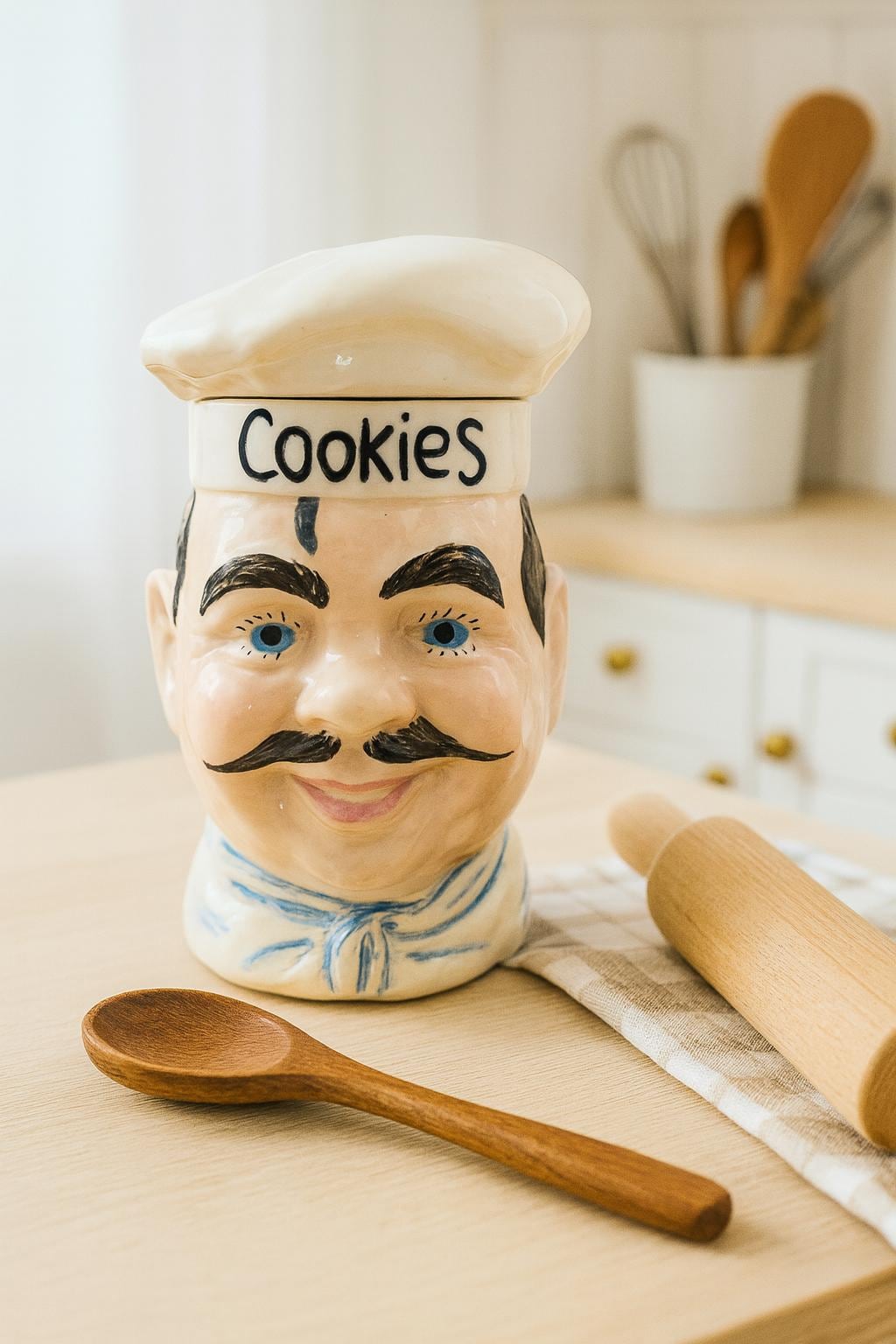 1960s Mccoy Cookie Jar: Vintage Happy Chef Kitchen Pottery - Etsy