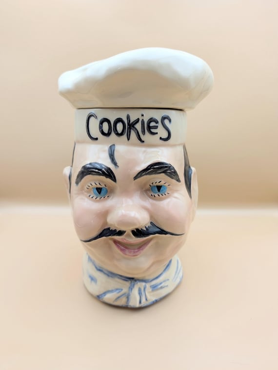 1960s Mccoy Cookie Jar: Vintage Happy Chef Kitchen Pottery - Etsy