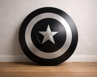 Metal Captain America Shield Replica, Avengers Cosplay Prop