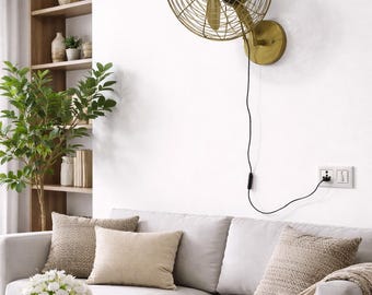 Industrial Home & Office Decor | Nautical Wall Fan.