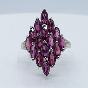 Rhodolite Ring 925 Sterling Silver Ring Jewelry For Women