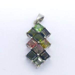 Natural Tourmaline Pendant Solid 925 Sterling Silver Amazing Jewelry
