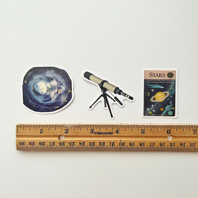 Space Galaxy Astronomy Stickers Planets, Star, Moon, Earth Pack of 10 ...