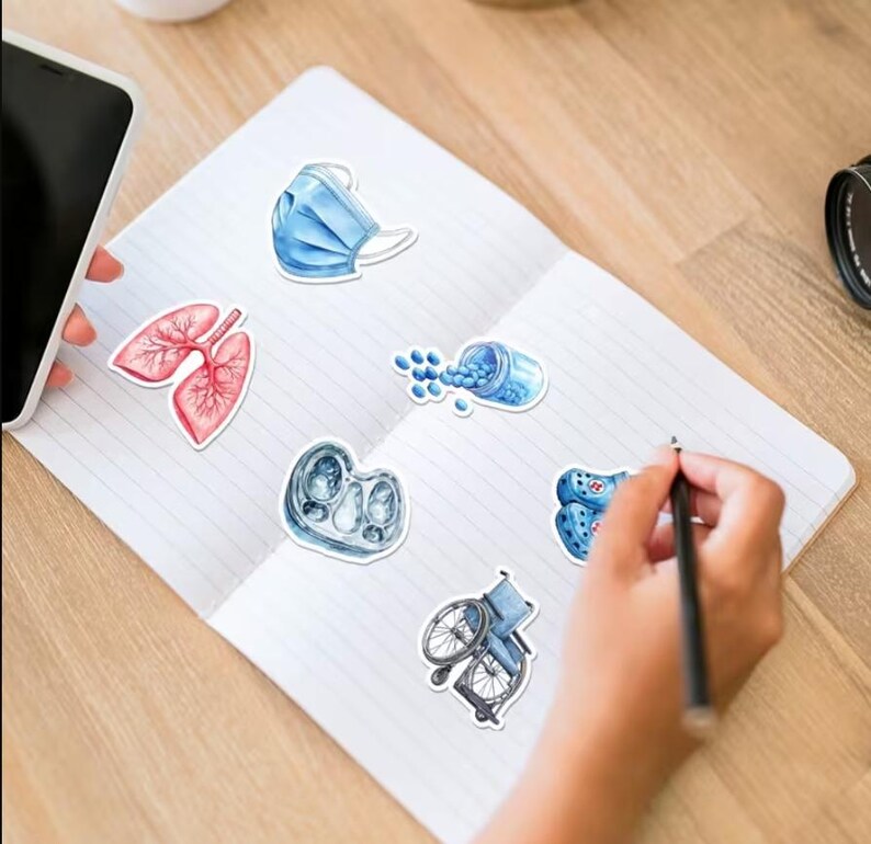 Hospital Sticker Pack, Medical Healthcare Worker Stickers, Doctors ...