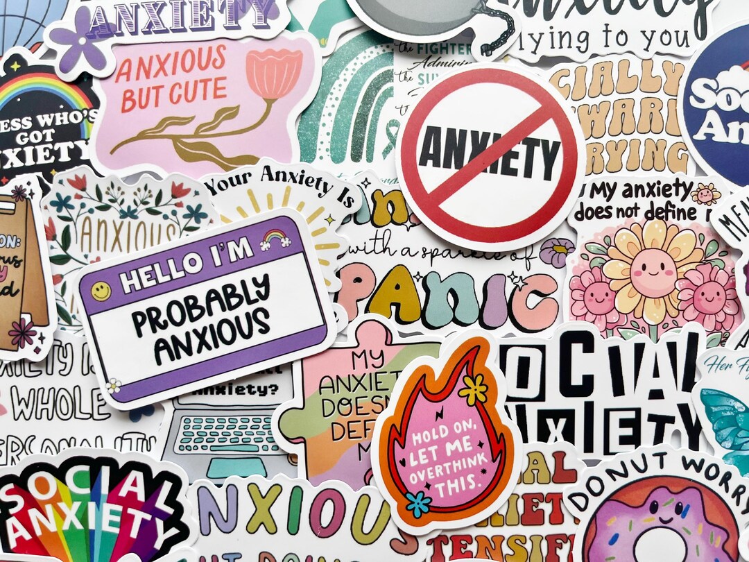 Anxiety Stickers Mental Health Matters for Journals, Scrapbooks and ...