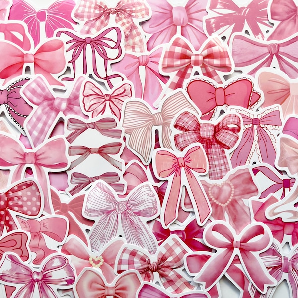 Bow Stickers - Etsy