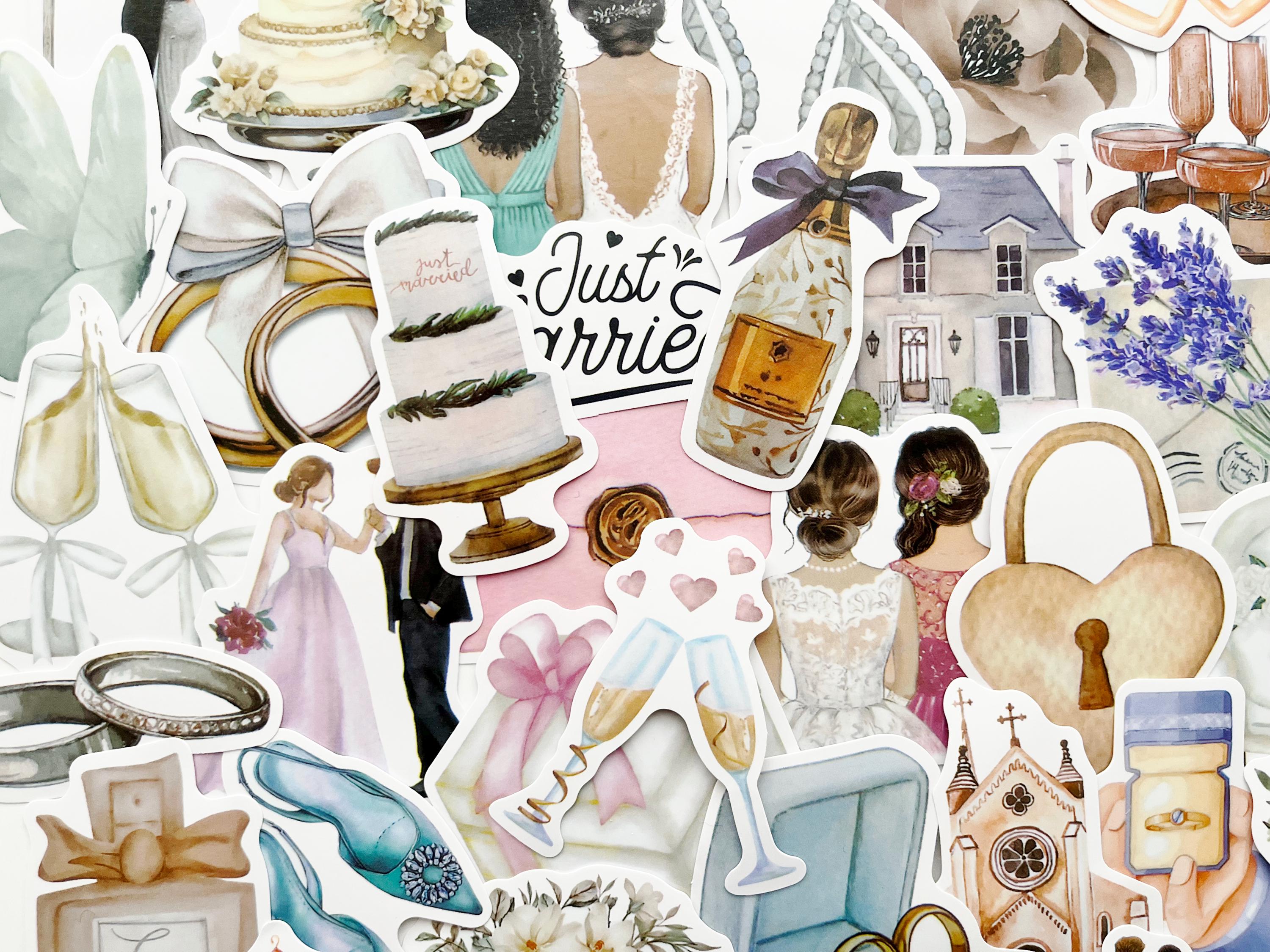 Sticker For Baridal Packing Wedding Stickers Pack, Bridal Shower Party, Engagement - Etsy