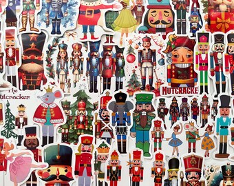 Kirako 500pcs Christmas Nutcracker Stickers Roll - 7 Designs, Self-Adhesive Labels For Holiday Decor, School Rewards, Gifts - View #10