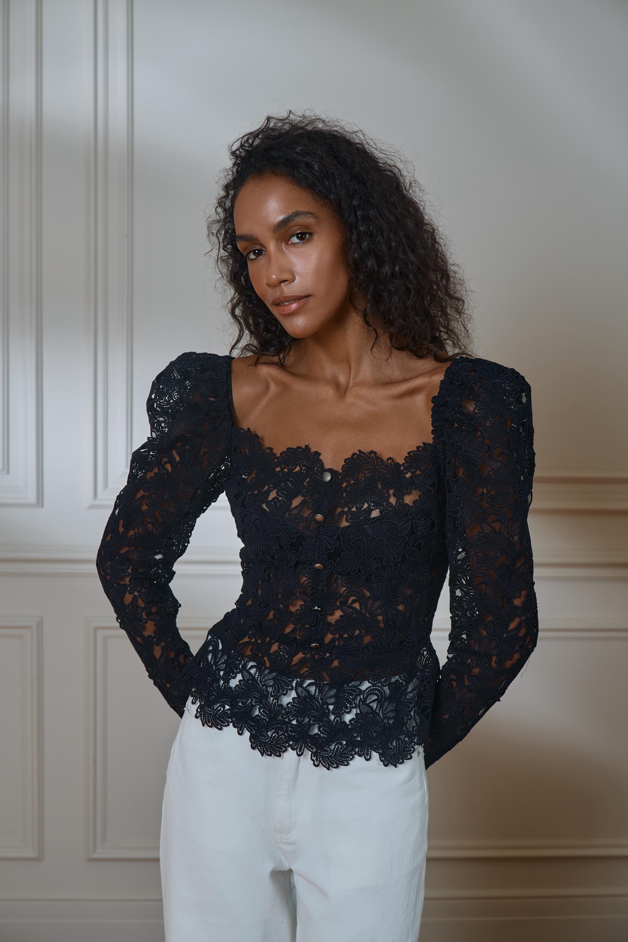 Aswari Lace Blouse Sewing Pattern With Tutorial Height 154-160cm