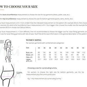 Pam cargo pants 170-176 height US sizes 2 - 20 pattern, oversized pants pattern with pdf tutorial, drawstring baggy trousers sewing pattern image 10