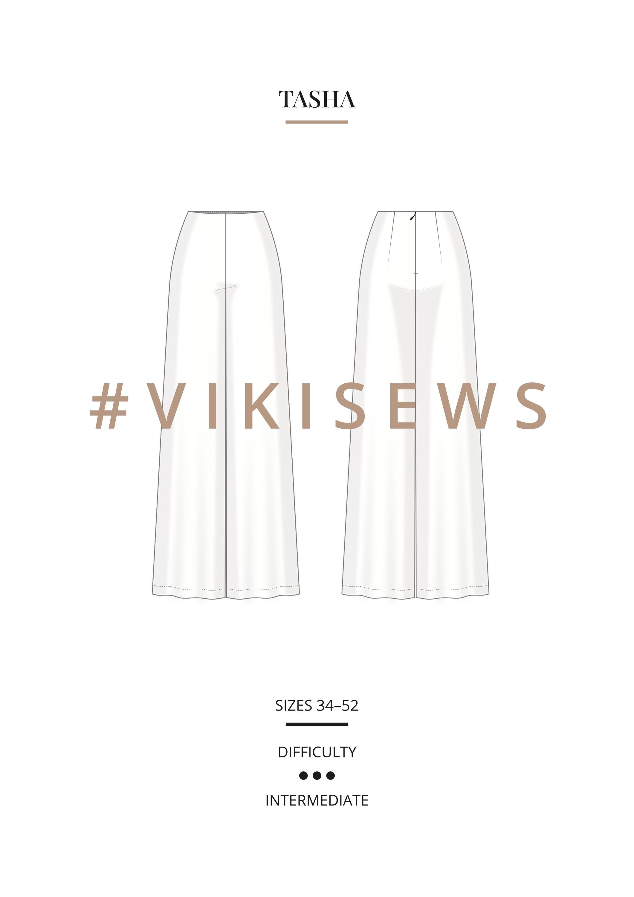 Tasha Trousers PDF Sewing Pattern Height 162-168cm| Pants Sewing