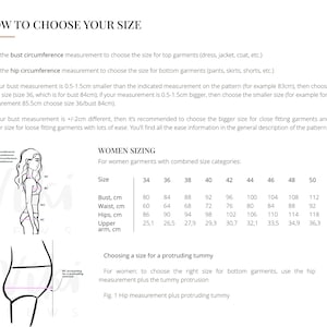 Kiernan Corset Pattern Height 170-176 US Sizes 2-20 EU 34-52 Pattern Corset Top Pattern Boned Bustier with Cups Lace Corset Sewing Pattern image 11