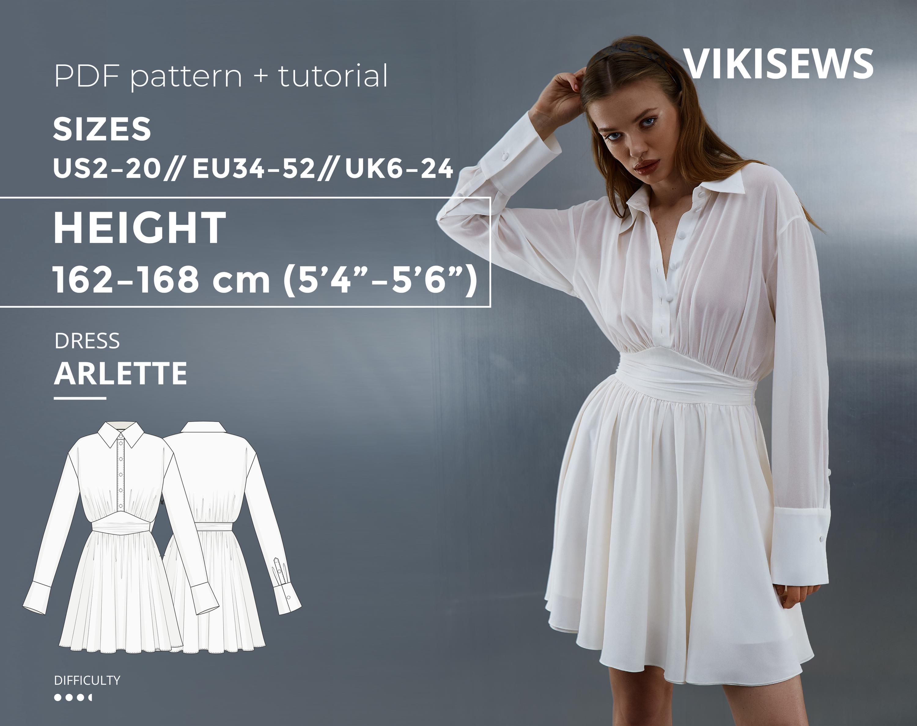 3/4 Sleeve Fit Flare Dress - Etsy