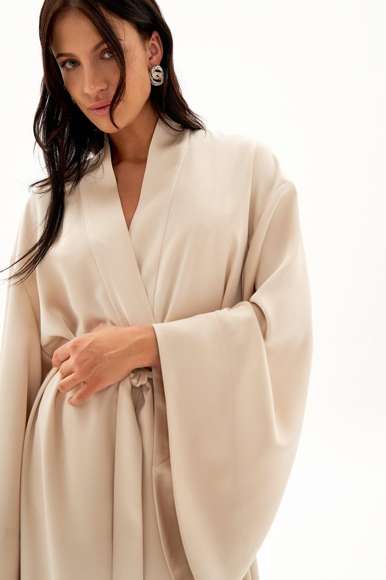 Fitting Robe Bride Robe Sewing Pattern Amal Size XS-XL for 178-184cm Height, Loose ...