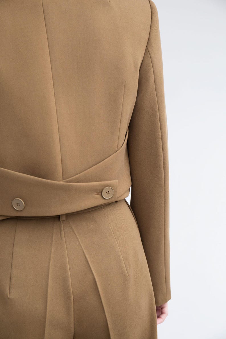 Patrón de costura para blazer Nancy con tutorial. Altura: US 2, UK 6, EU 34. imagen 6
