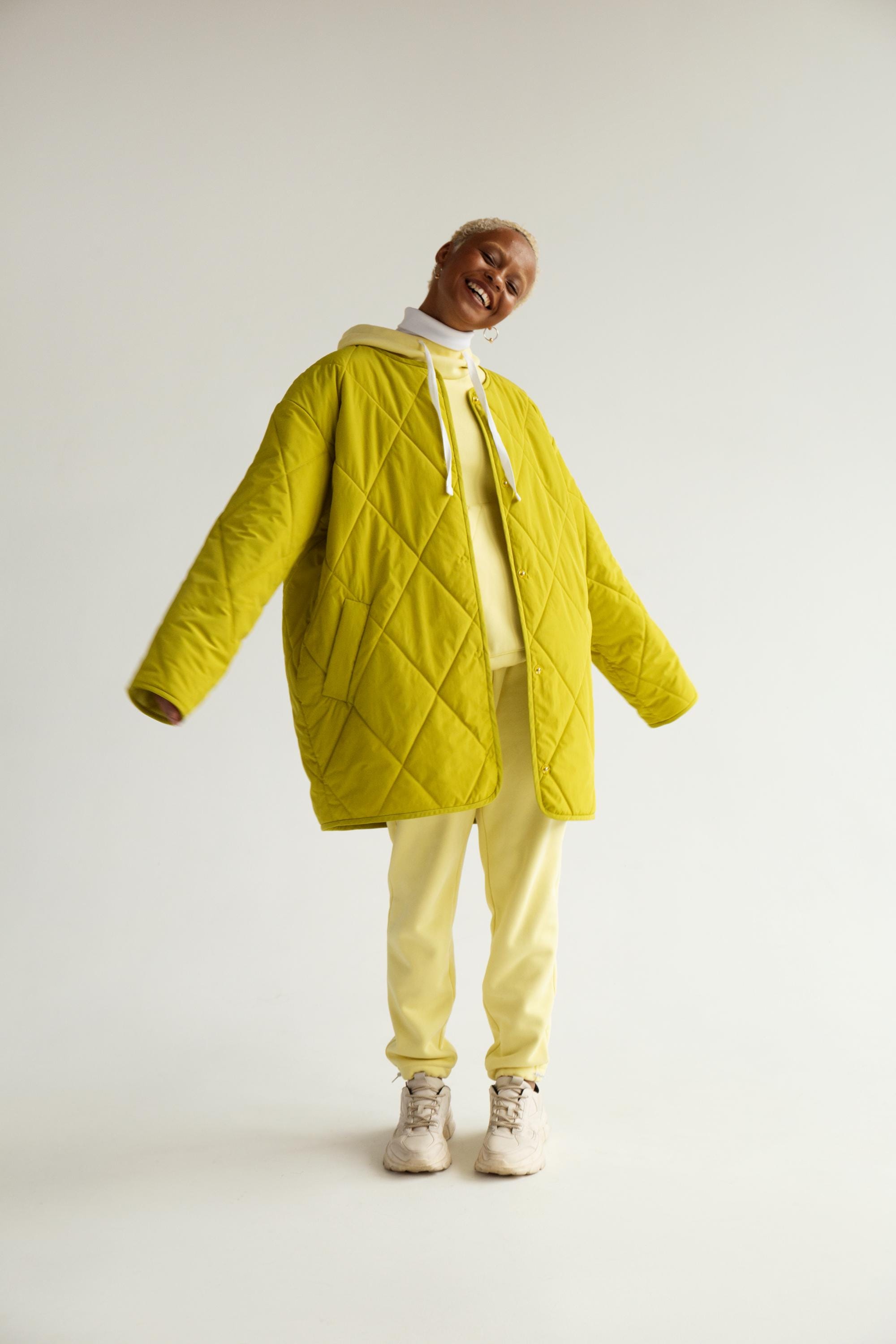 Cheryl Oversized Quilted Jacket Pattern Size M-L | Quilted Coat