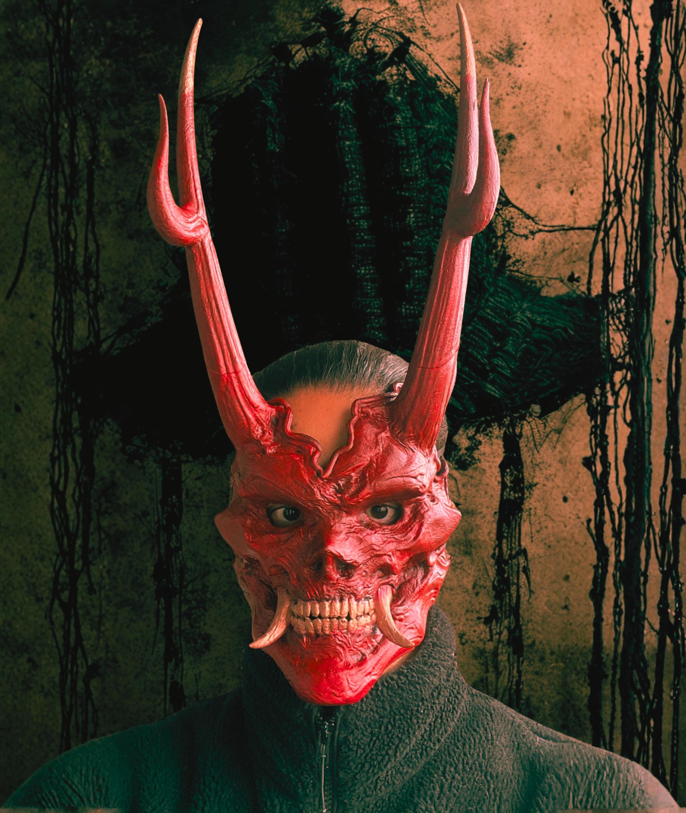 Handmade Yaksha King Mask – 3D Printed Cosplay, Black Myth