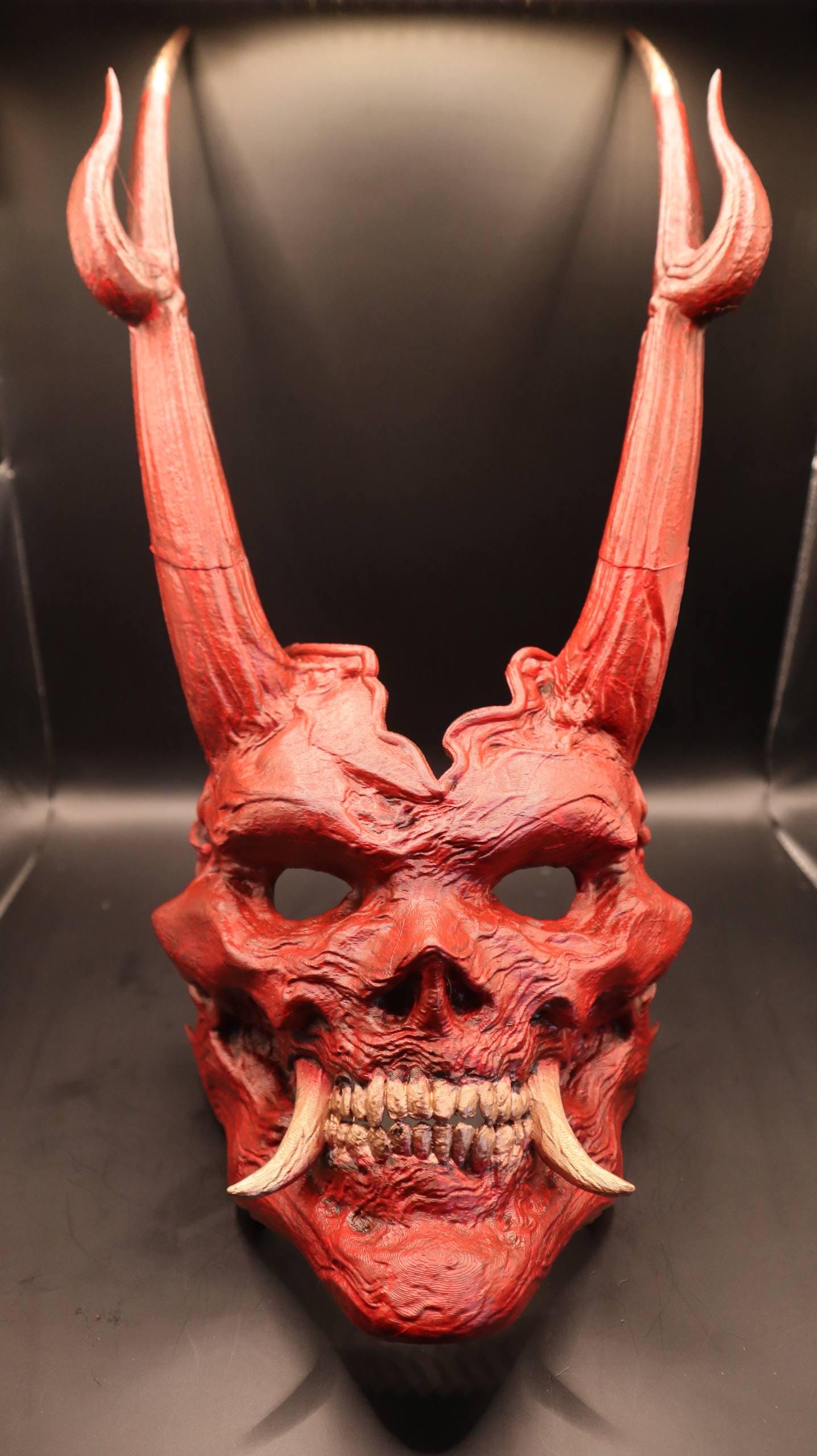 Handmade Yaksha King Mask – 3D Printed Cosplay, Black Myth