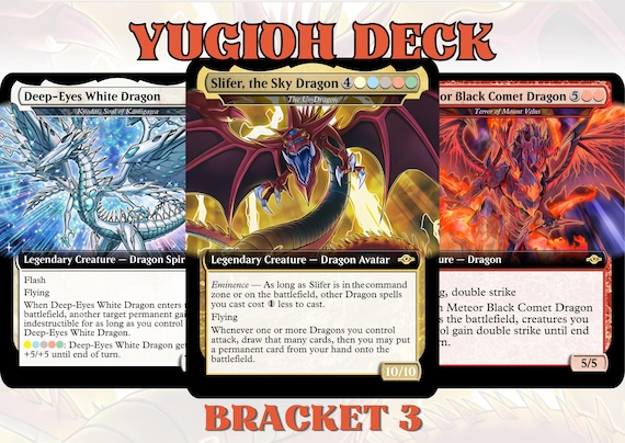 Dragon Tribal EDH Proxy Deck, Bracket 3 Deck Anime Art