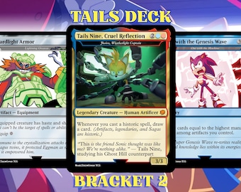 Sonic & Tails Proxy Commander Deck, EDH Bracket 2 Deck