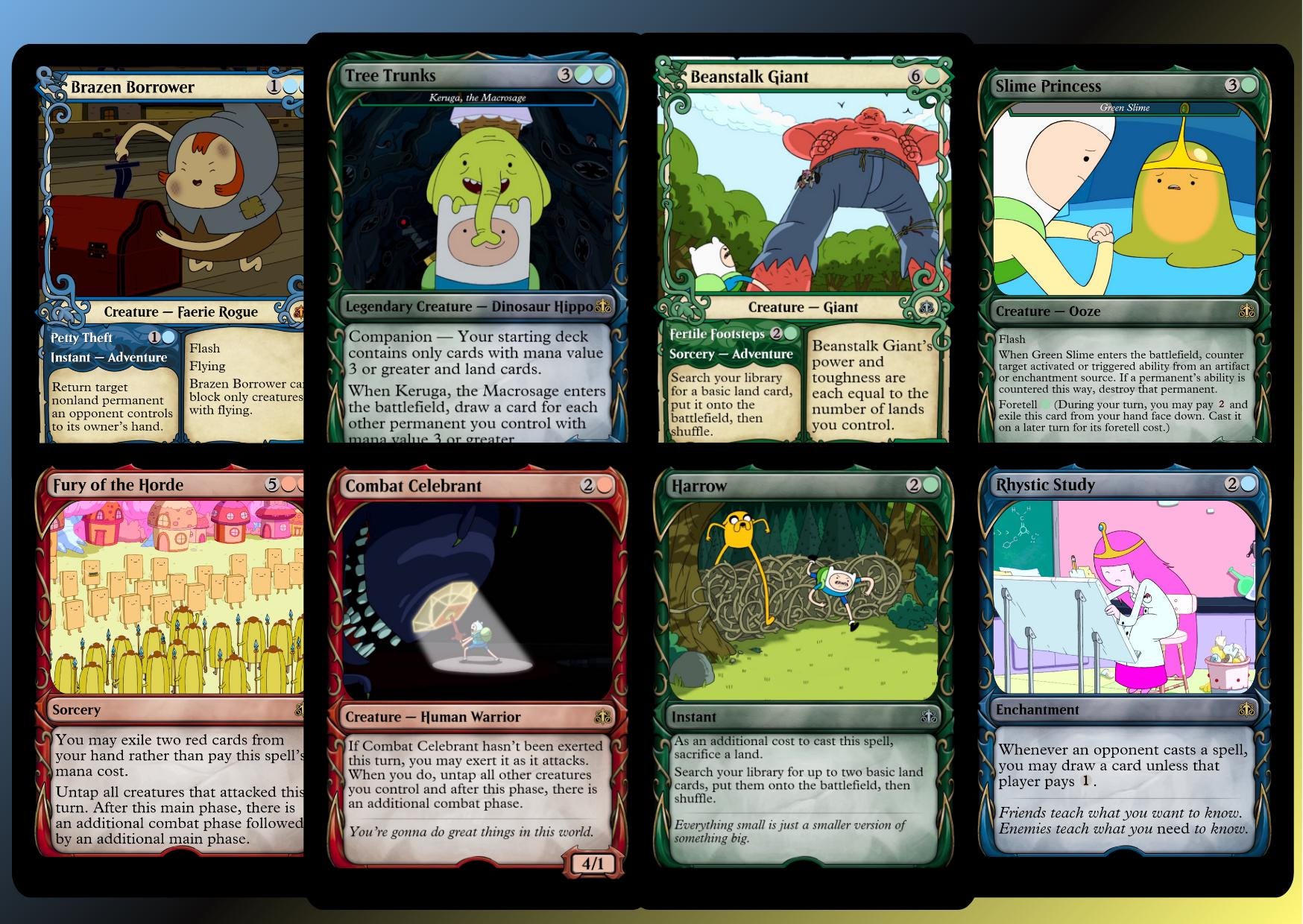 Adventure Time EDH Proxy Deck, Haldan & Pako, Bracket 3 Anime Full Art -  Etsy