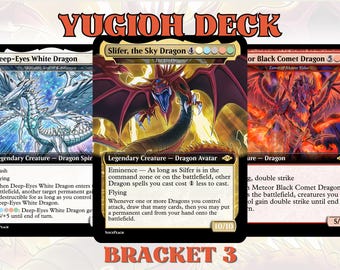 Dragon Tribal EDH Proxy Deck, Bracket 3 Deck Anime Art