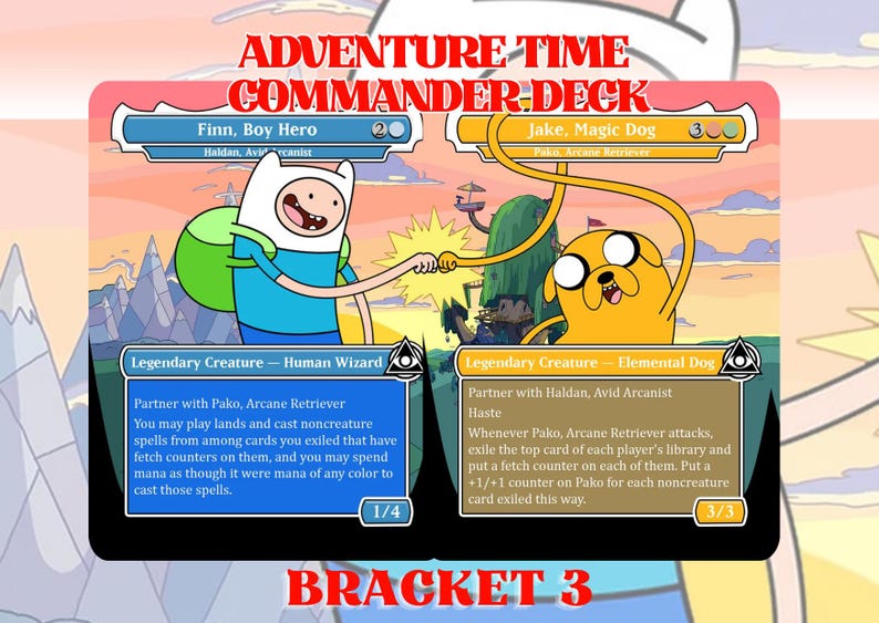 Adventure Time EDH Proxy Deck, Haldan & Pako, Bracket 3 Anime Full Art ...