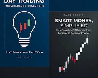 Daytrading für absolute Anfänger 2-eBook Bundle | Lernen Sie Smart Geld-Konzepte & IKT | Von Null zum beständigen Trader | Handelsleitfaden PDF